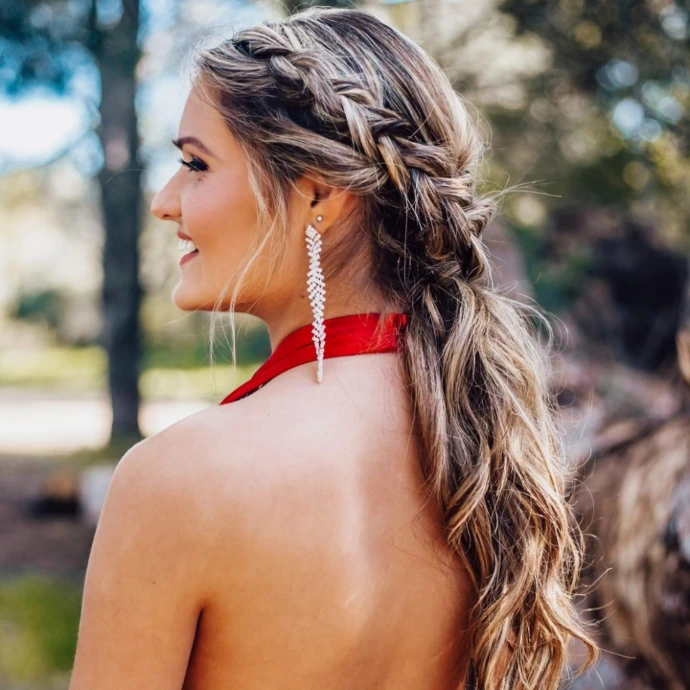 Braid with soft curls